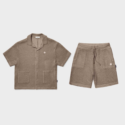 Equalite Equalite Set Knitted Croched Lyra SS25 Taupe