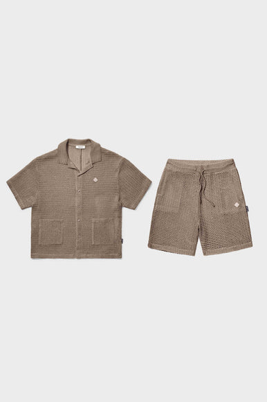 Equalite Equalite Set Knitted Croched Lyra SS25 Taupe