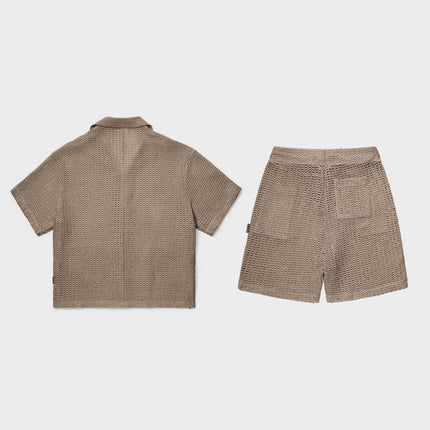 Equalite Equalite Set Knitted Croched Lyra SS25 Taupe