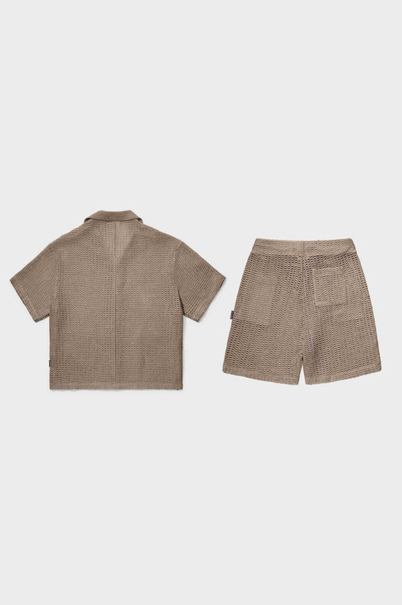 Equalite Equalite Set Knitted Croched Lyra SS25 Taupe