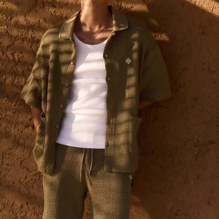 Equalite Equalite Set Knitted Croched Lyra SS25 Taupe