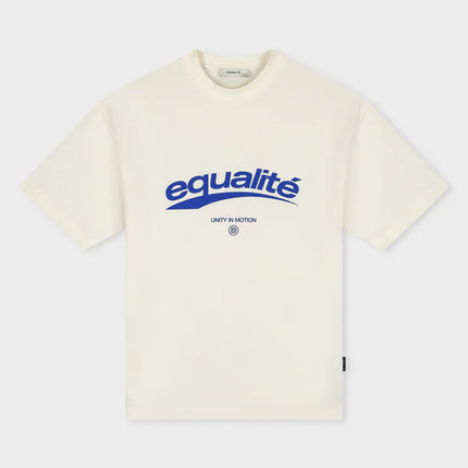 Equalite Equalite T-Shirt Axel SS26 Off White/Blue