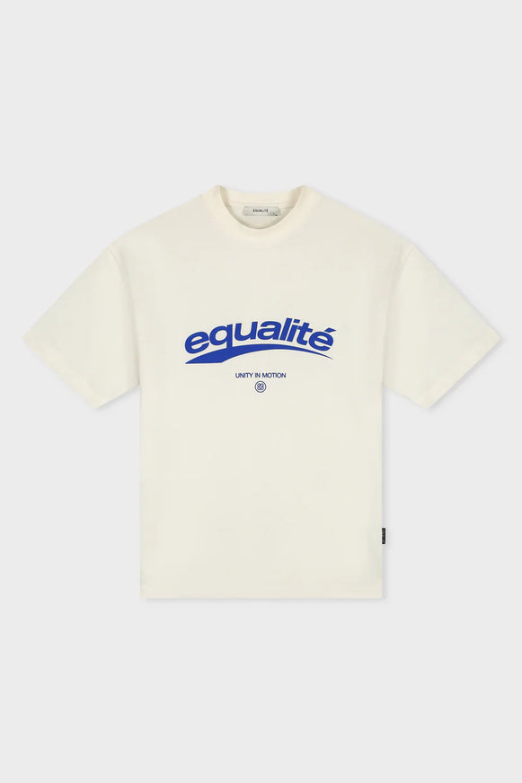 Equalite Equalite T-Shirt Axel SS26 Off White/Blue