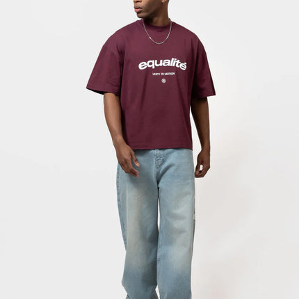 Equalite Equalite T-Shirt Boxy Celeste FW25 Aubergine