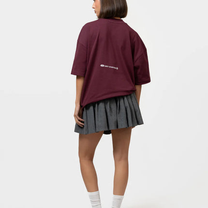 Equalite Equalite T-Shirt Boxy Celeste FW25 Aubergine