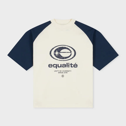 Equalite Equalite T-Shirt Boxy Elan FW26 Navy/Off White