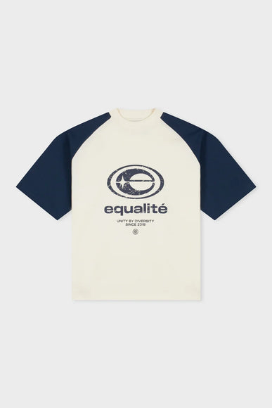 Equalite Equalite T-Shirt Boxy Elan FW26 Navy/Off White