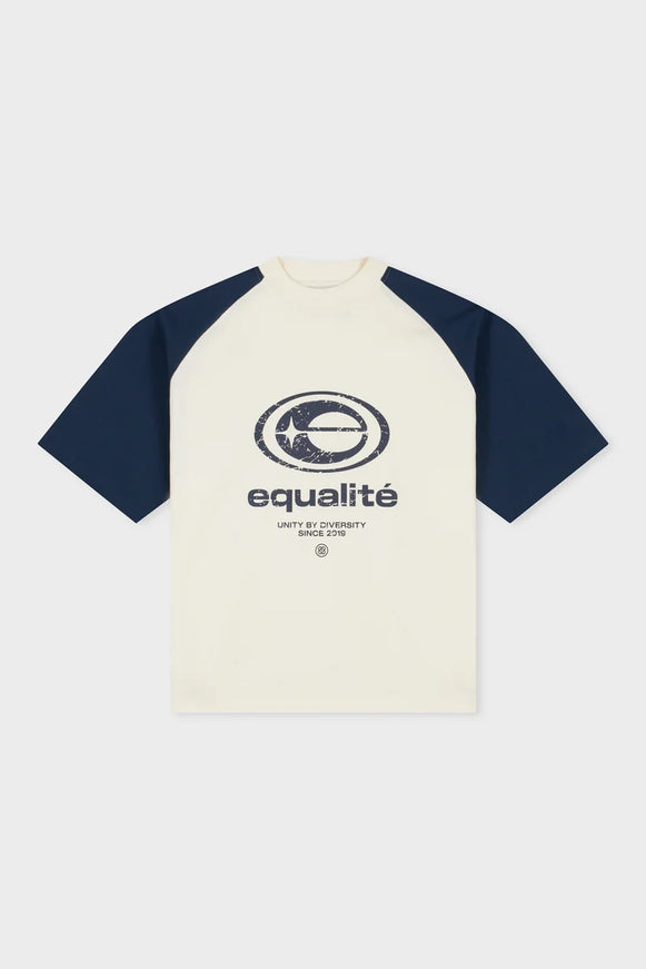 Equalite Equalite T-Shirt Boxy Elan FW26 Navy/Off White
