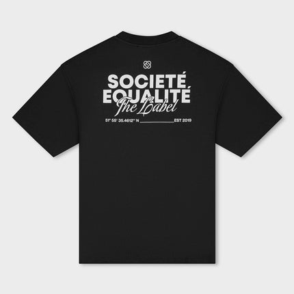 Equalite Equalite T-Shirt Oversized Societe 2.0 SS26 Black Orange