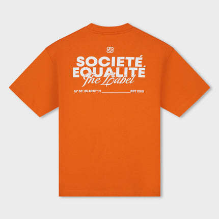 Equalite Equalite T-Shirt Oversized Societe 2.0 SS26 Orange