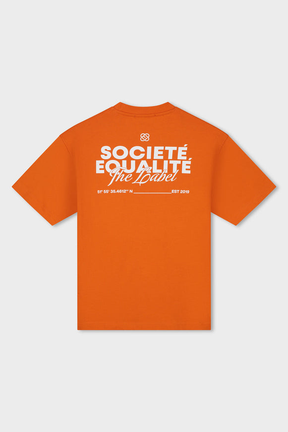 Equalite Equalite T-Shirt Oversized Societe 2.0 SS26 Orange