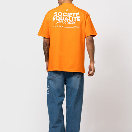 Equalite Equalite T-Shirt Oversized Societe 2.0 SS26 Orange