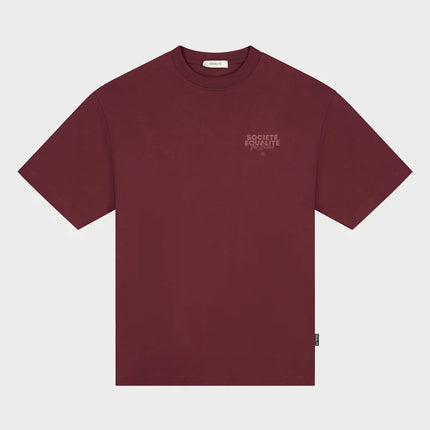 Equalite Equalite T-Shirt Societe 2.0 FW25 Burgundy