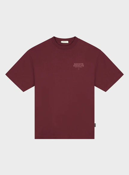 Equalite Equalite T-Shirt Societe 2.0 FW25 Burgundy