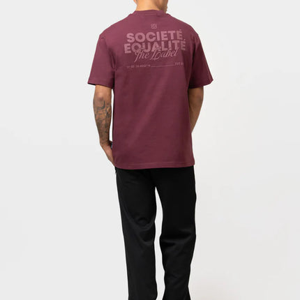 Equalite Equalite T-Shirt Societe 2.0 FW25 Burgundy