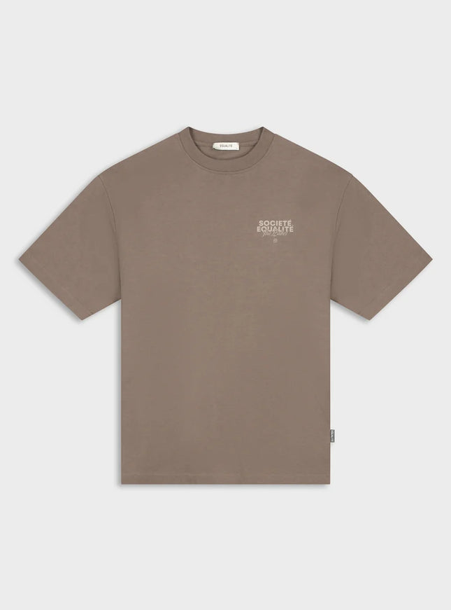 Equalite Equalite T-Shirt Societe 2.0 FW25 Taupe