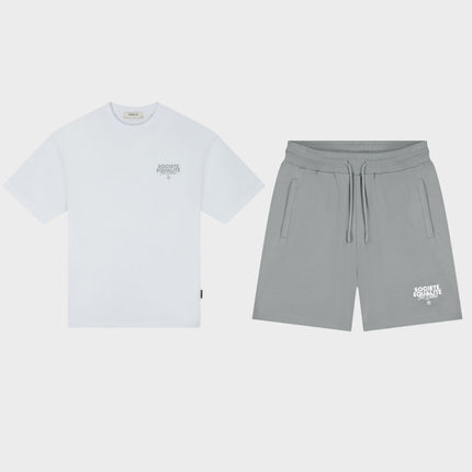 Equalite Equalite T-Shirt Societe 2.0 SS26 Grey/White