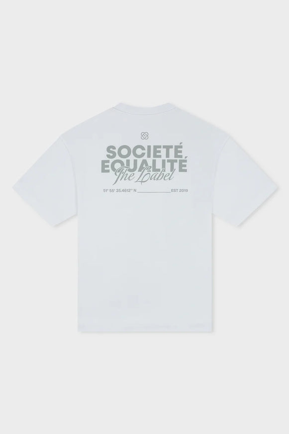 Equalite Equalite T-Shirt Societe 2.0 SS26 Grey/White