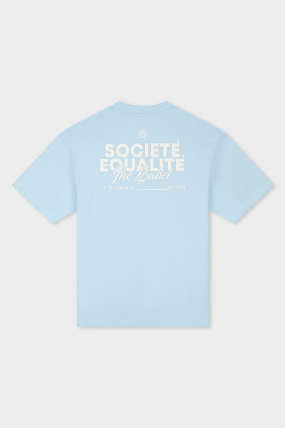 Equalite Equalite T-Shirt Societe 2.0 SS26 Light Blue