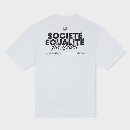 Equalite Equalite T-Shirt Societe 2.0 SS26 White/Black