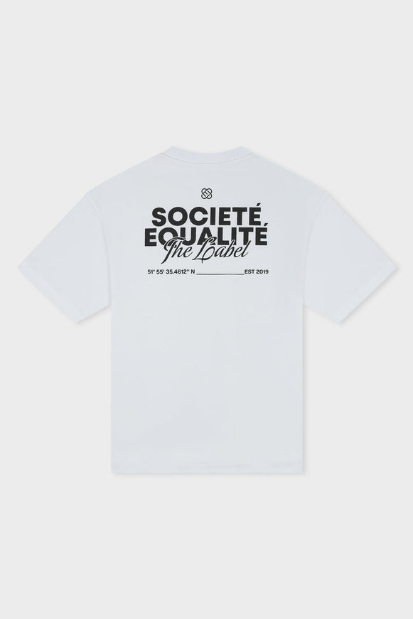Equalite Equalite T-Shirt Societe 2.0 SS26 White/Black