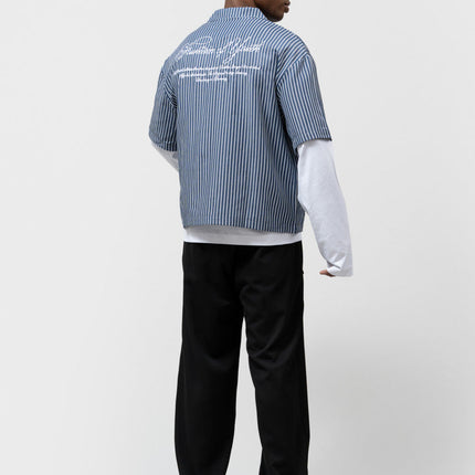 Equalite Equalite T-Shirt Striped Sky SS26 Navy