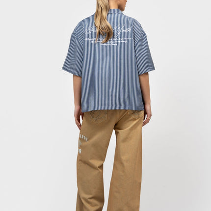 Equalite Equalite T-Shirt Striped Sky SS26 Navy