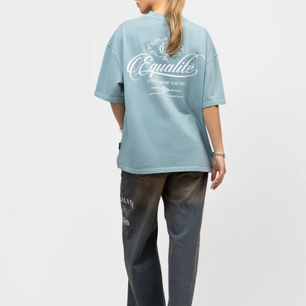 Equalite Equalite T-Shirt Yuki SS26 Washed Light Blue