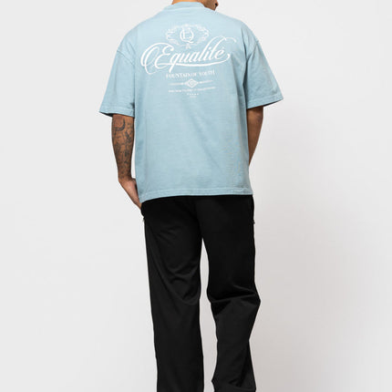 Equalite Equalite T-Shirt Yuki SS26 Washed Light Blue