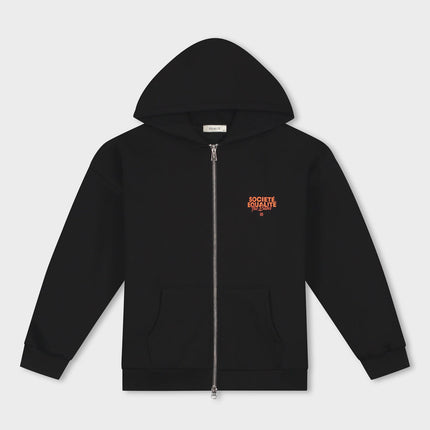 Equalite Equalite Zip Hoodie Societe SS26 Black Orange