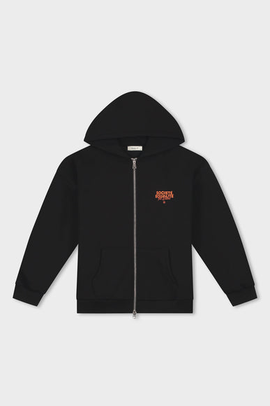 Equalite Equalite Zip Hoodie Societe SS26 Black Orange