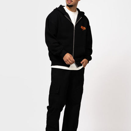 Equalite Equalite Zip Hoodie Societe SS26 Black Orange