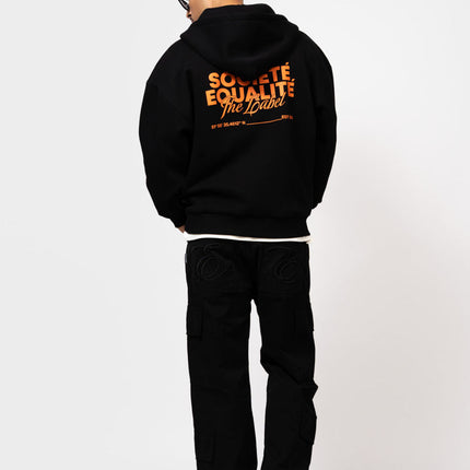 Equalite Equalite Zip Hoodie Societe SS26 Black Orange