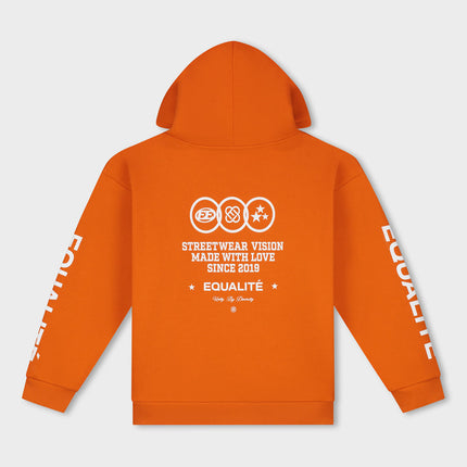 Equalite Equalite Zip Hoodie Universe SS26 Orange