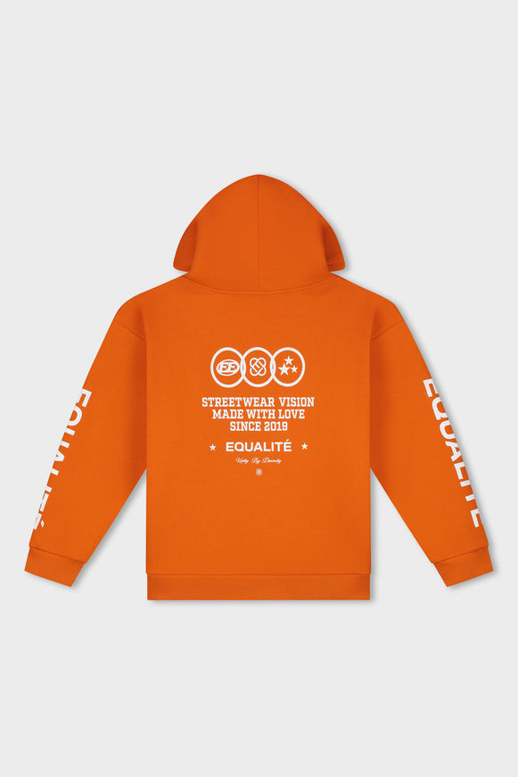 Equalite Equalite Zip Hoodie Universe SS26 Orange