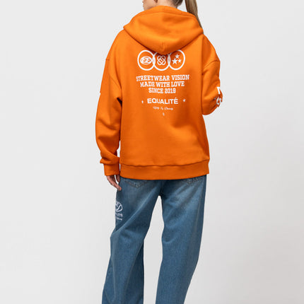 Equalite Equalite Zip Hoodie Universe SS26 Orange