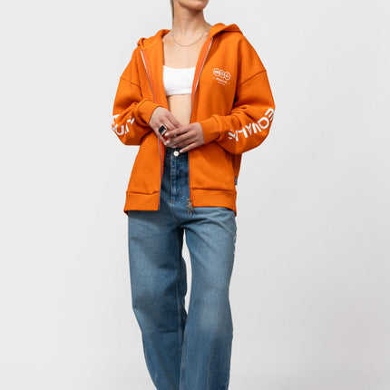 Equalite Equalite Zip Hoodie Universe SS26 Orange