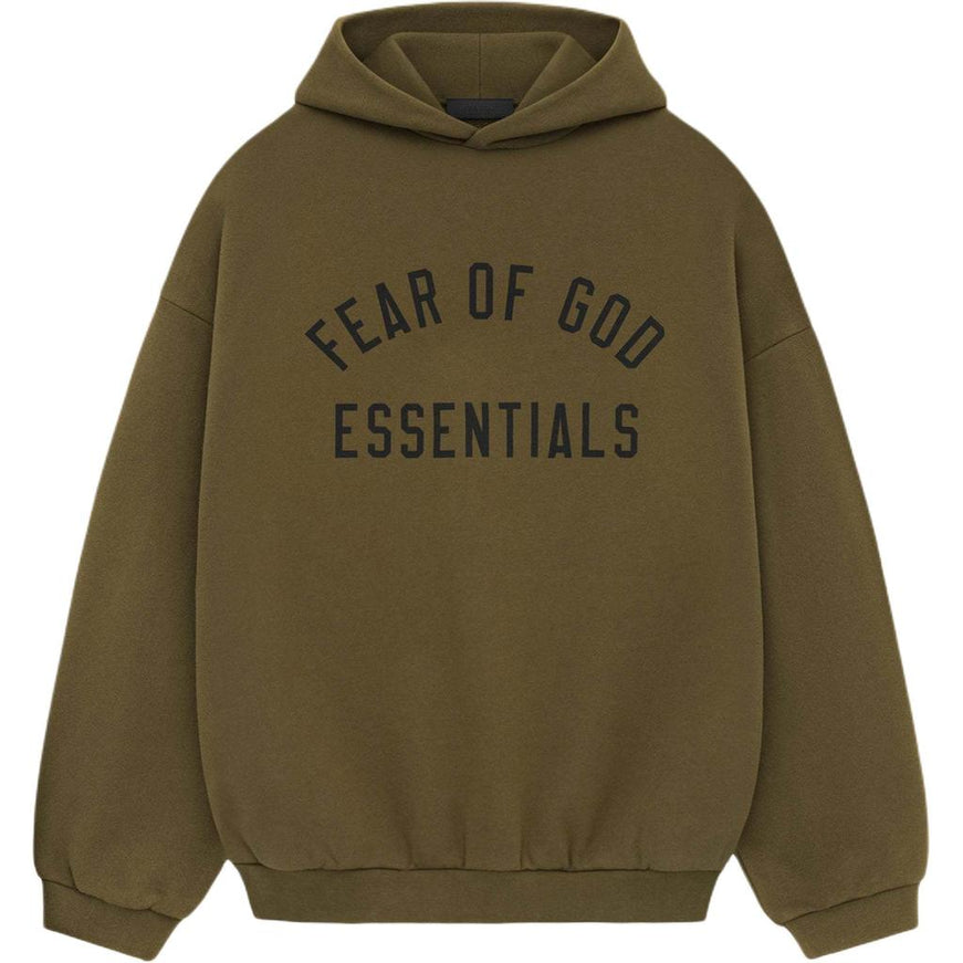 Essentials Fear Of God Essentials Fear Of God Hoodie Fleece Olive