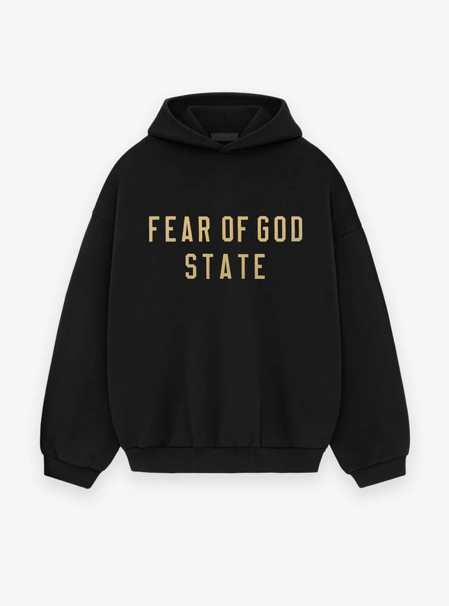Essentials Fear Of God Essentials Fear Of God Hoodie FW25 State Black