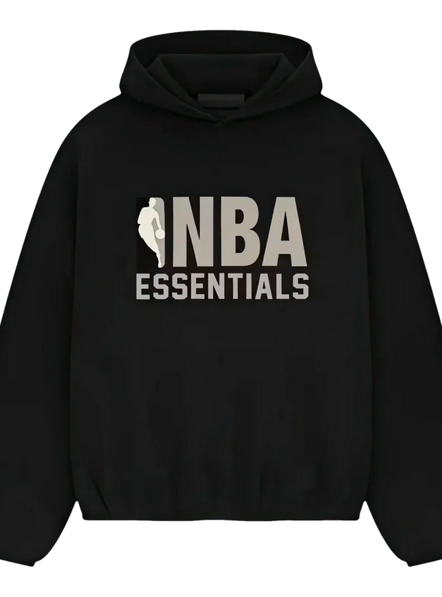 Essentials Fear Of God Essentials Fear Of God Hoodie NBA FW25 Black/Grey