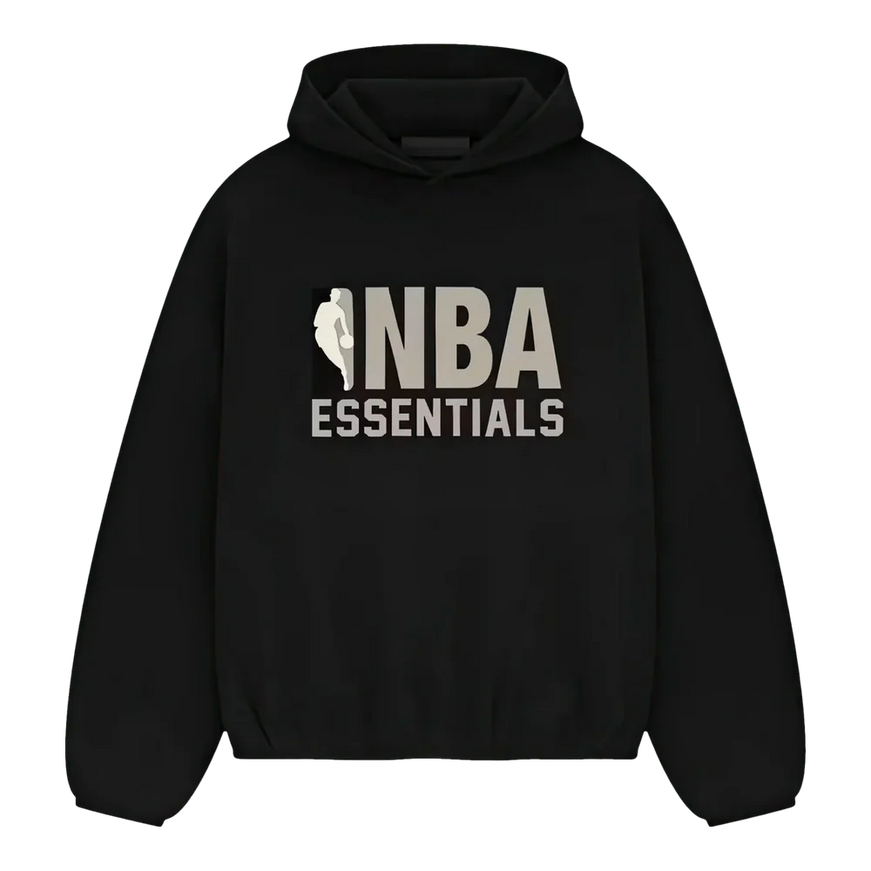 Essentials Fear Of God Essentials Fear Of God Hoodie NBA FW25 Black/Grey