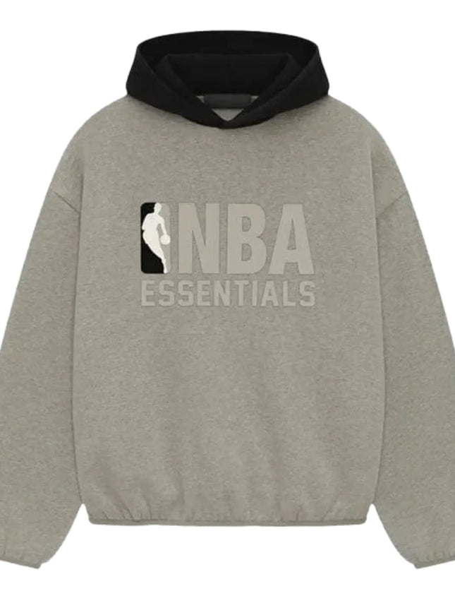 Essentials Fear Of God Essentials Fear Of God Hoodie NBA FW25 Warm Heather/Black