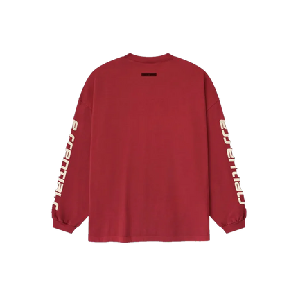 Essentials Fear Of God Essentials Fear Of God Longsleeve 90's SS26 Crimson
