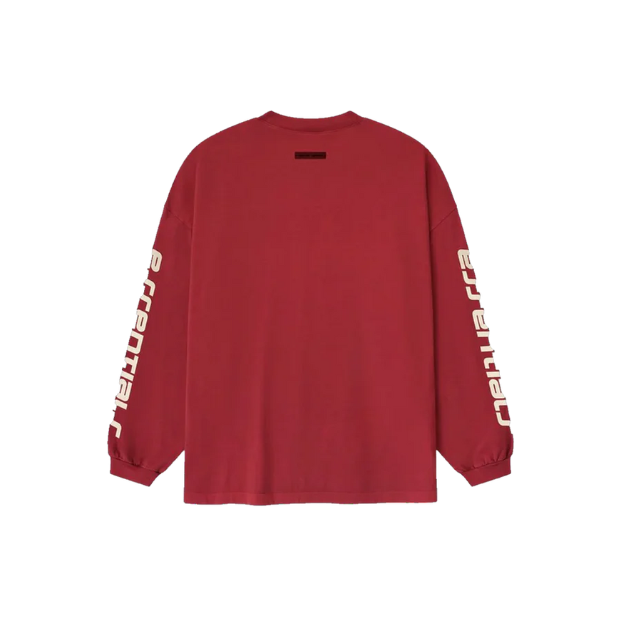 Essentials Fear Of God Essentials Fear Of God Longsleeve 90's SS26 Crimson