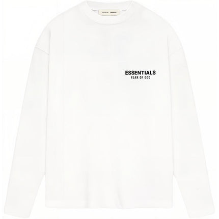 Essentials Fear Of God Essentials Fear Of God Longsleeve Classic FW26 Bright White