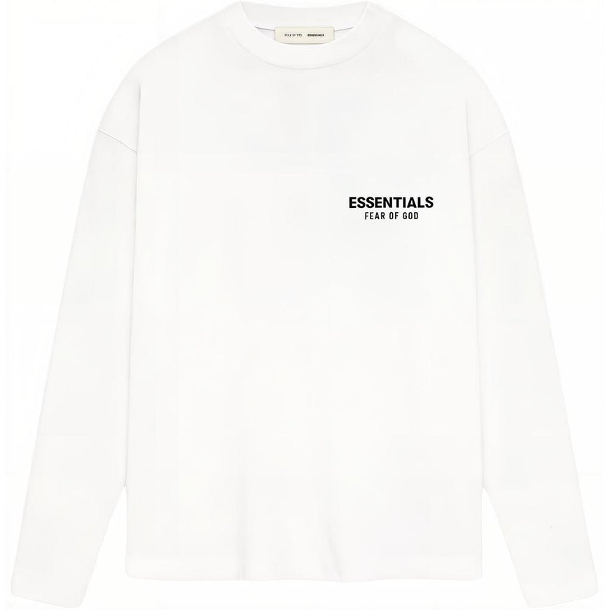 Essentials Fear Of God Essentials Fear Of God Longsleeve Classic FW26 Bright White