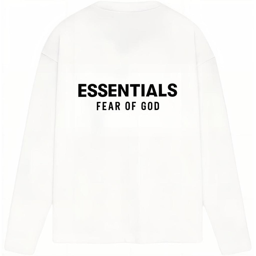Essentials Fear Of God Essentials Fear Of God Longsleeve Classic FW26 Bright White