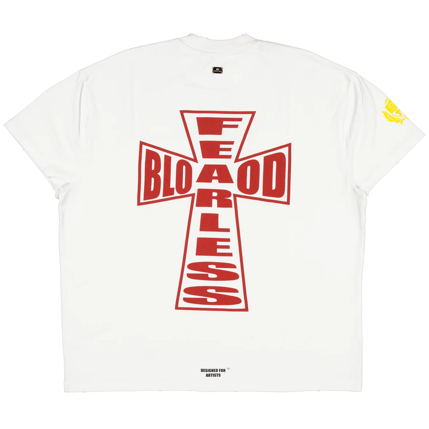 Fearless Blood Fearless Blood T-Shirt Cross SS25 Real White