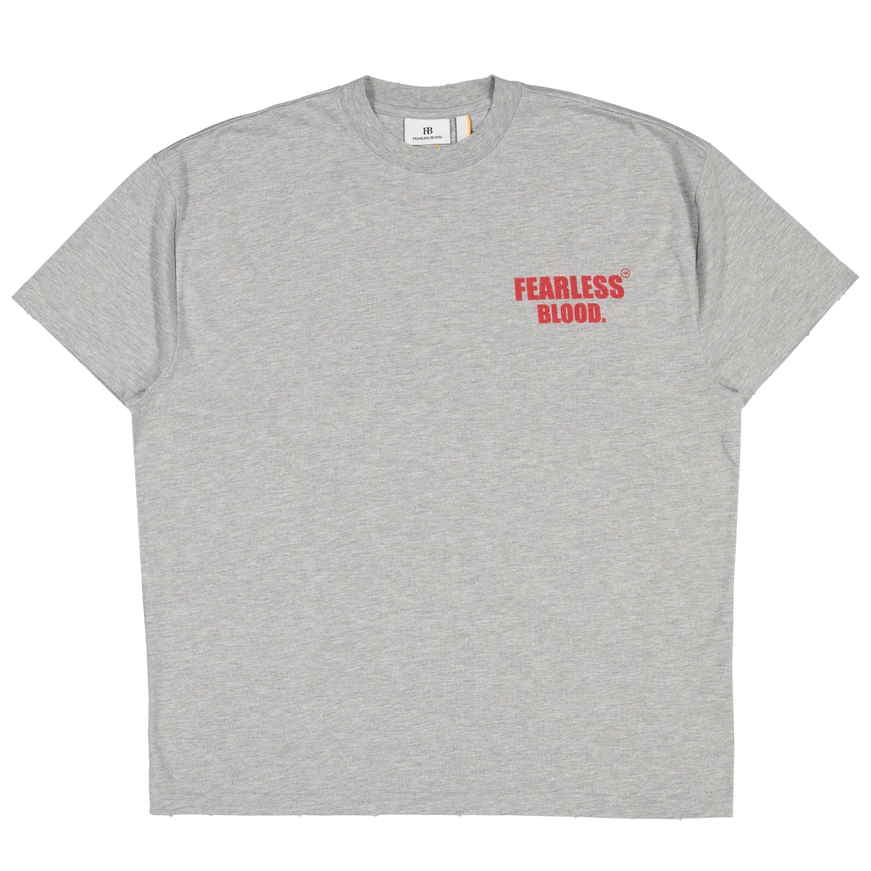 Fearless Blood Fearless Blood T-Shirt Leader Club SS25 Grey Melee Vintage