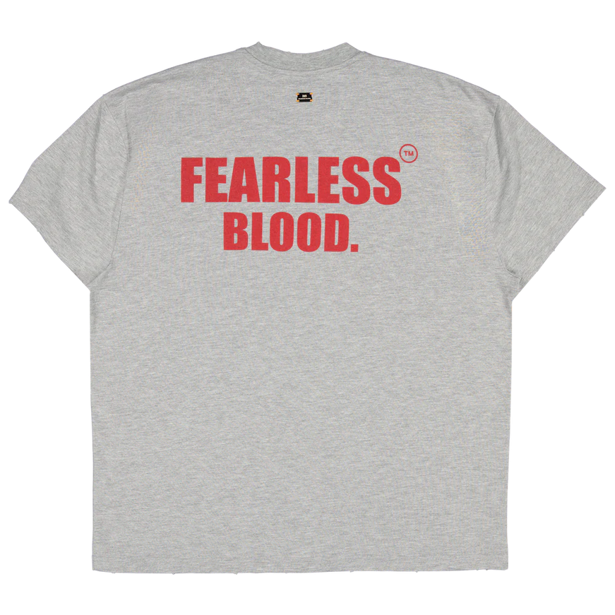 Fearless Blood Fearless Blood T-Shirt Leader Club SS25 Grey Melee Vintage